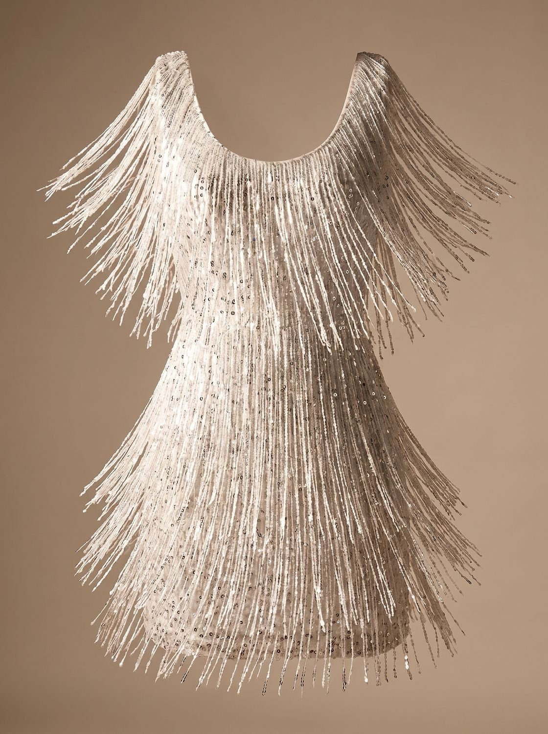 Elegant Sequin Cocktail Mini Dress for Women with V-Neck Sleeveless Fringe Fitted Christmas Party Style