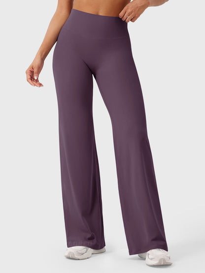 Effortless Wide Leg Pants for Women with High Waisted Flare Seamless Casual Style