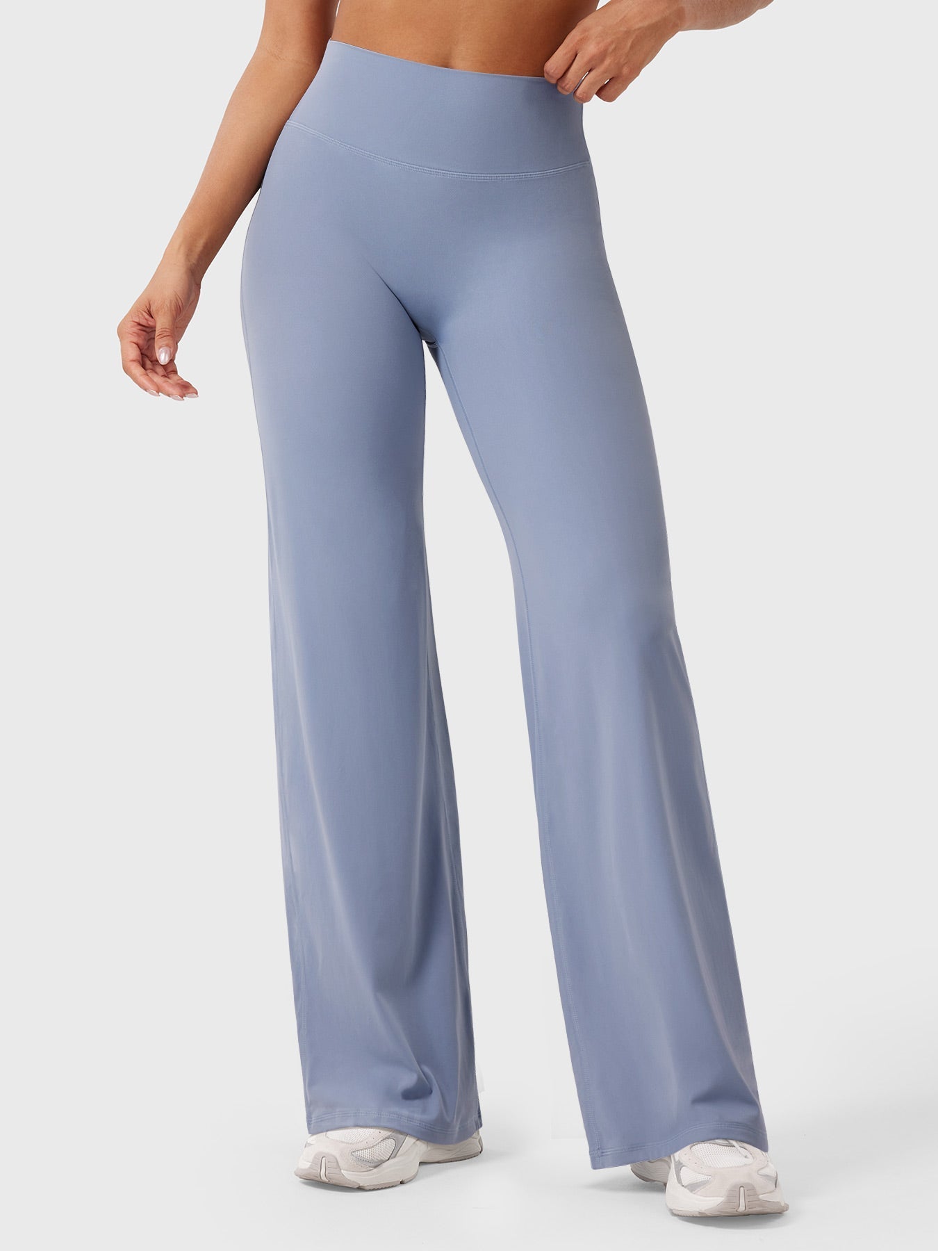 Effortless Wide Leg Pants for Women with High Waisted Flare Seamless Casual Style