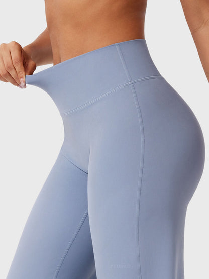 Effortless Wide Leg Pants for Women with High Waisted Flare Seamless Casual Style