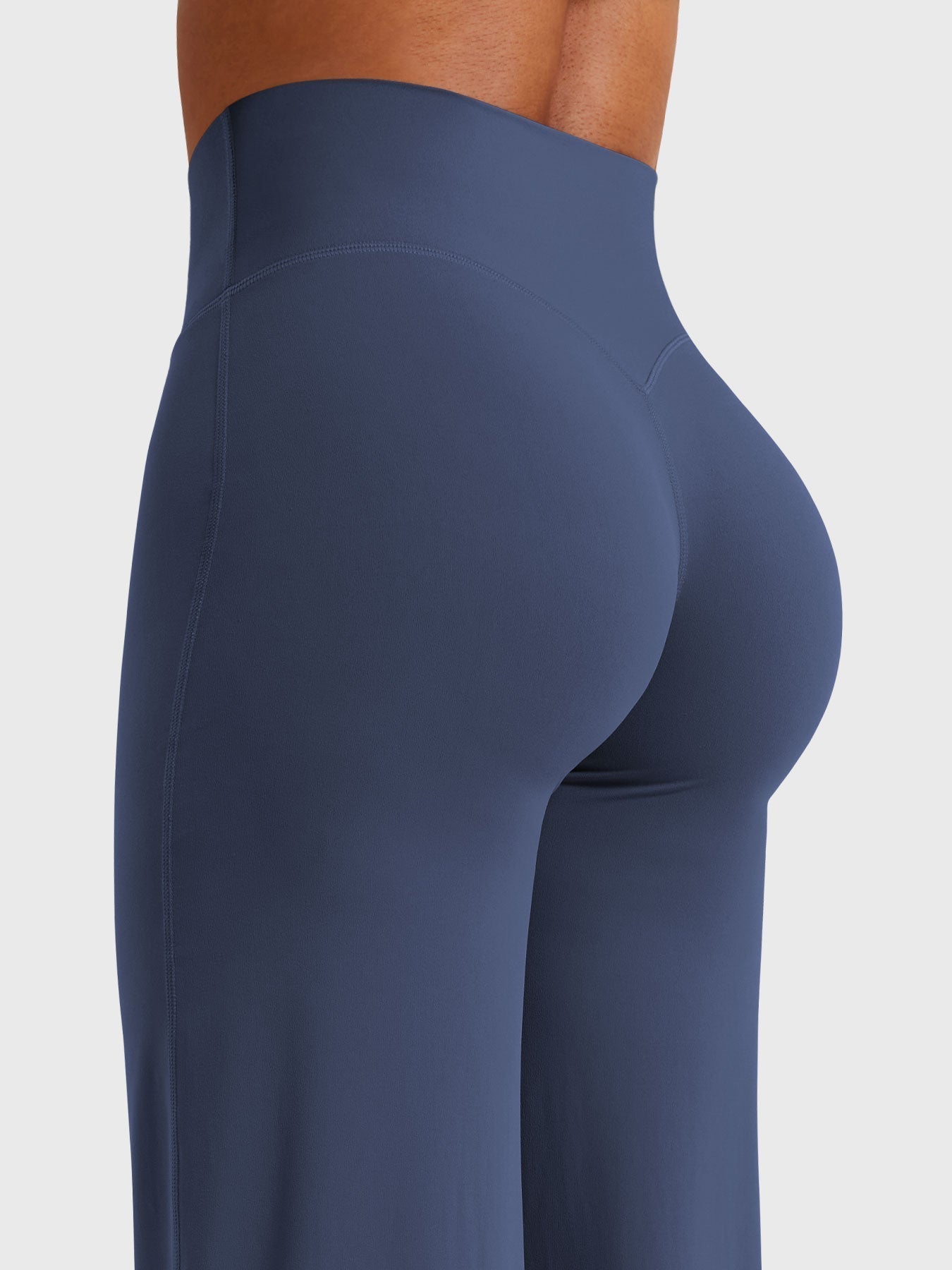 Effortless Wide Leg Pants for Women with High Waisted Flare Seamless Casual Style