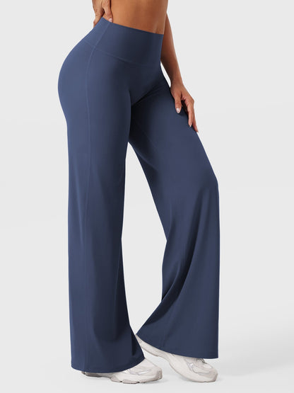 Effortless Wide Leg Pants for Women with High Waisted Flare Seamless Casual Style