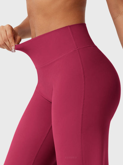 Effortless Wide Leg Pants for Women with High Waisted Flare Seamless Casual Style