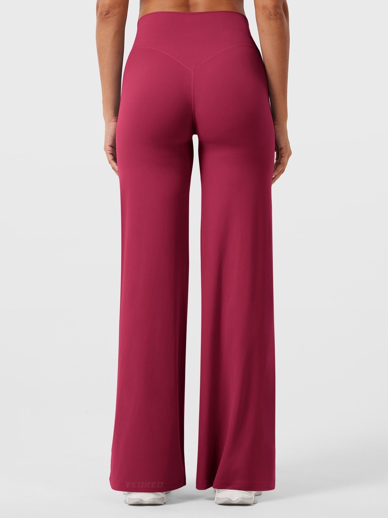 Effortless Wide Leg Pants for Women with High Waisted Flare Seamless Casual Style