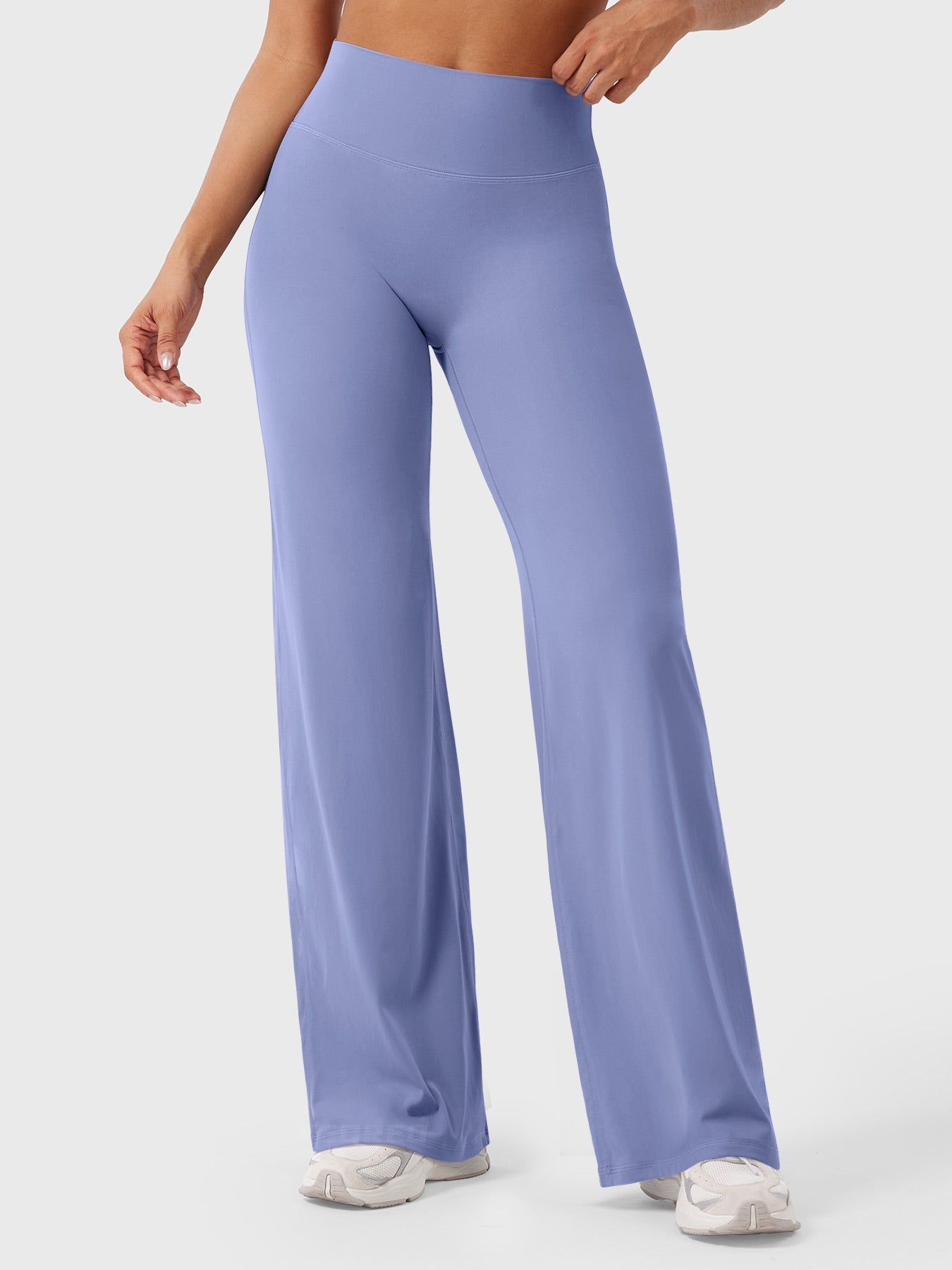 Effortless Wide Leg Pants for Women with High Waisted Flare Seamless Casual Style