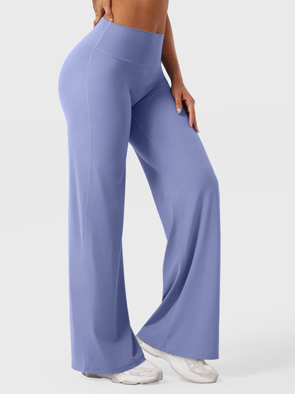Effortless Wide Leg Pants for Women with High Waisted Flare Seamless Casual Style