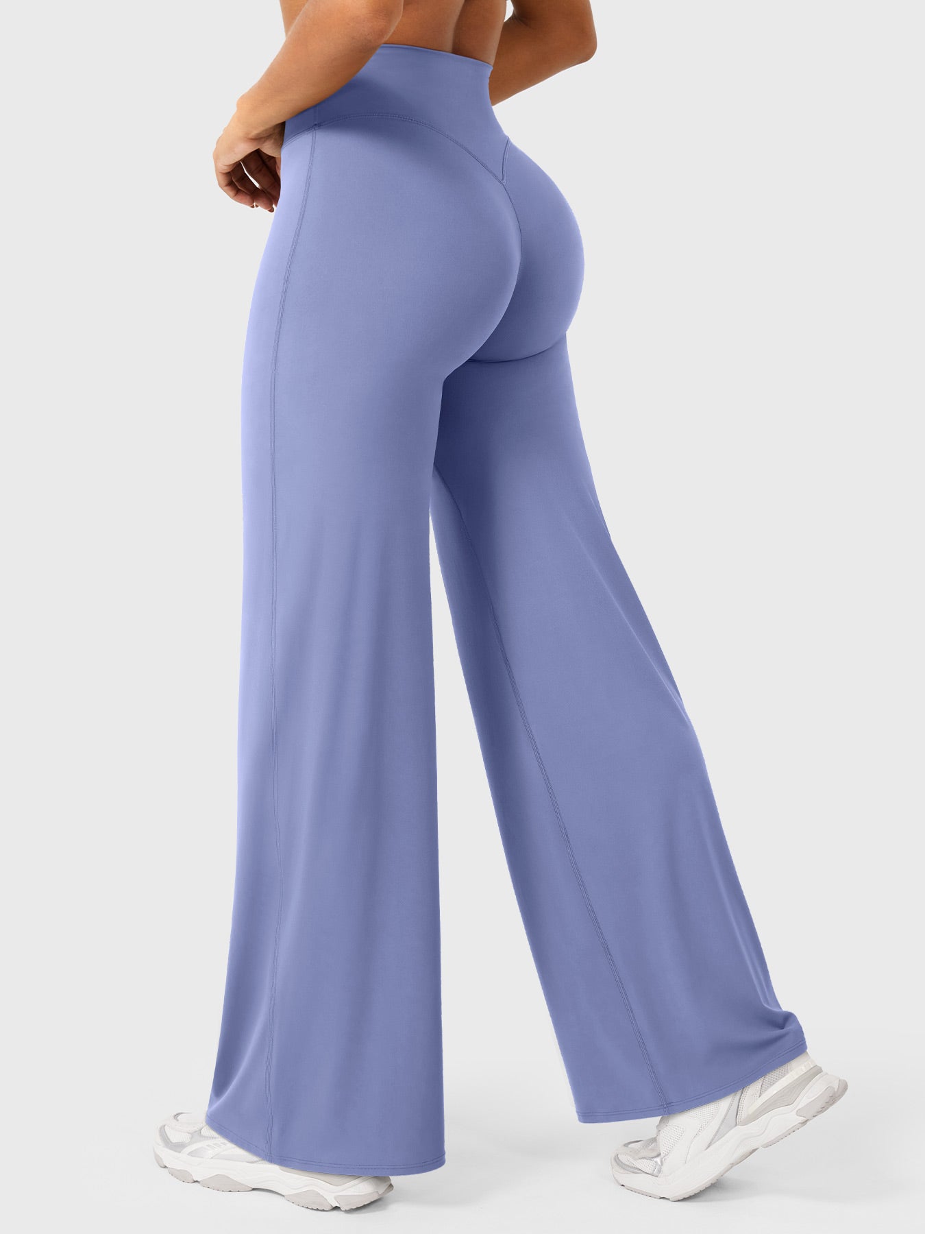Effortless Wide Leg Pants for Women with High Waisted Flare Seamless Casual Style