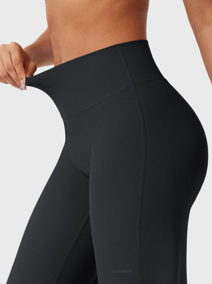 Effortless Wide Leg Pants for Women with High Waisted Flare Seamless Casual Style
